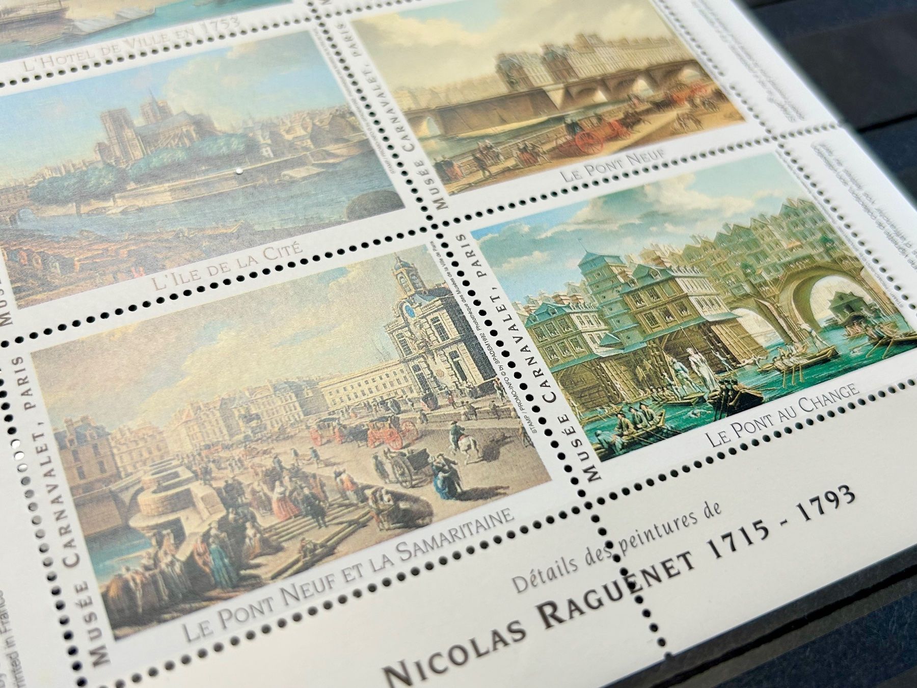 Tutti i francobolli: Kleinbogen "Nicolas Raguenet", Paris, - Neu! – Usato da Braunau venduto da Duczelli 1