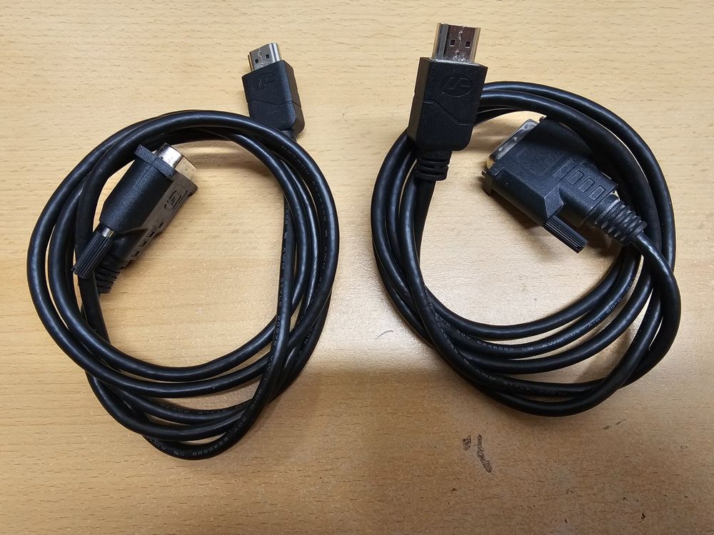 Monitor Kabel DVI PC auf HDMI Monitoranschluss (2 Stück). Kaufen