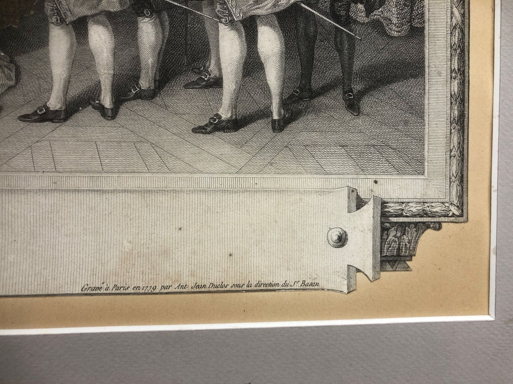 Incisioni: Stich Jean Duclos, 1779, Aufgezogen – Usato da Laufenburg venduto da industrial-silence 3