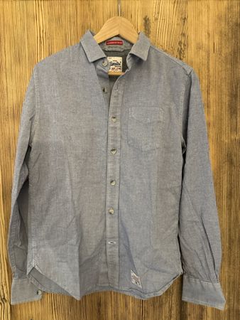 Superdry Hemd blau Grösse M gebrauchter Zustand