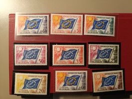Briefmarken Sammlung,Frankreich, Europa Flagge, Top Zustand!
