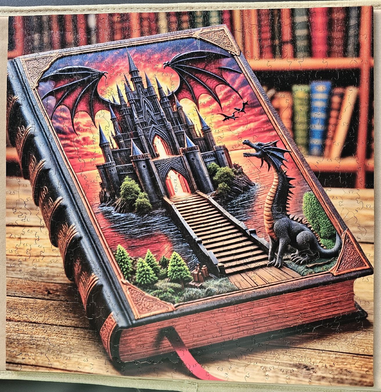 Puzzle: Cooles Holzpuzzle "Drache"  502 Teile – Nuovo (secondo la descrizione) da Bütschwil venduto da Taranabo