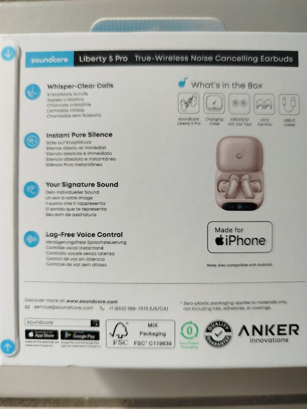 Soundcore Casques audio: Écouteurs Soundcore Liberty 5 Pro - Bluetooth True wireless – Neuf avec emballage d'origine à Porrentruy par Olifante 5