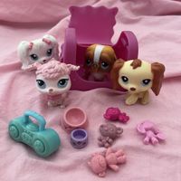 Old Littlest Pet Shop dogs and accesories