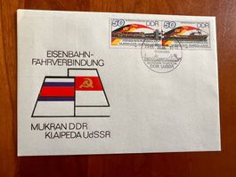Eisenbahn DDR-Udssr  1986 Spezialcouvert R181)