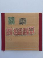 Diverse antike Briefmarken Schweiz um 1908