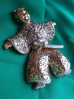 Vintage Pierre Lang schicke Brosche/Anhänger 9cm, 80er Jahre