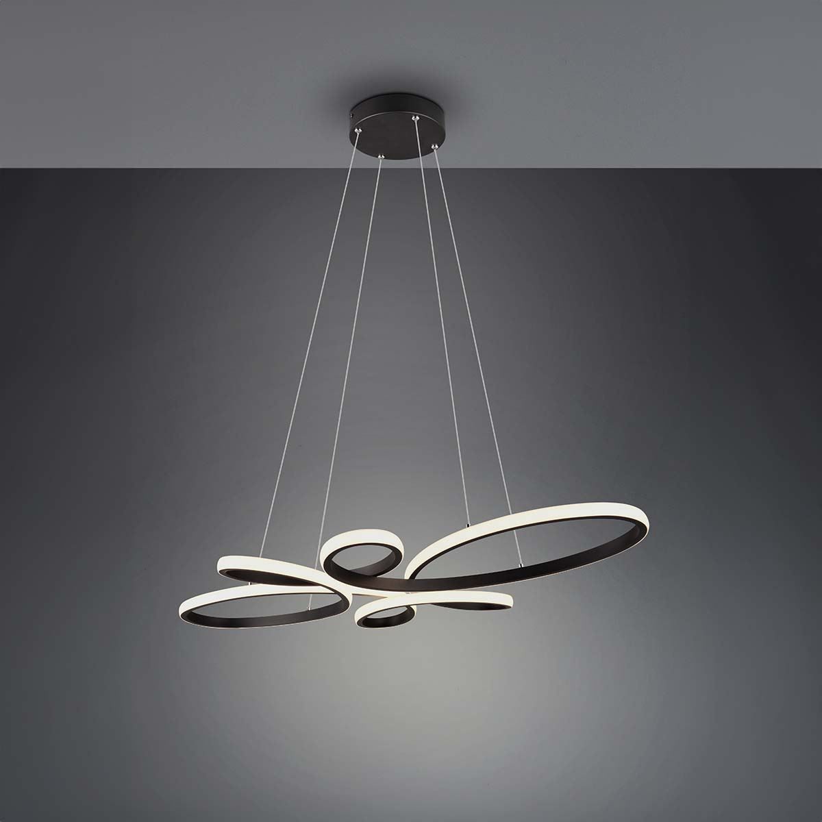 Lampadari & plafoniere: LED Pendelleuchte, Schwarz, 83 x 45 cm – Nuovo (secondo la descrizione) da Kreuzlingen venduto da Smart-Light 2