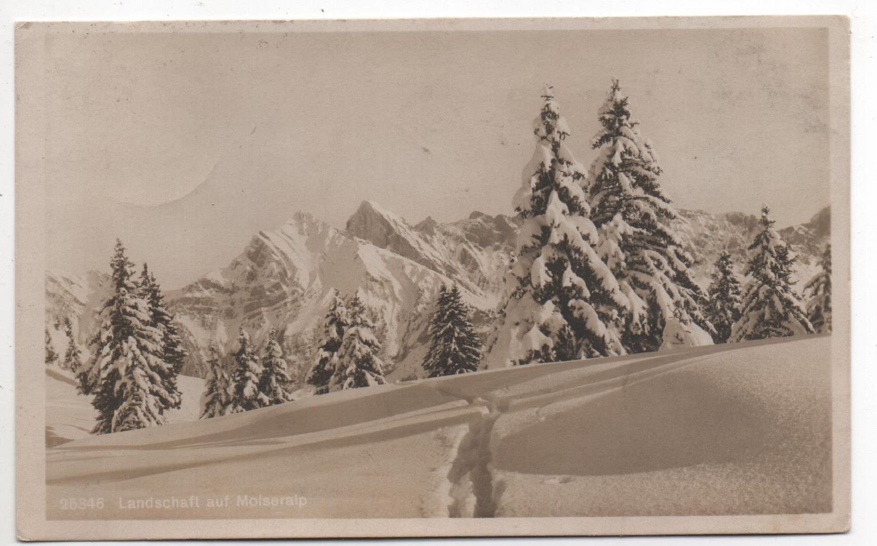 Ansichtskarten: FLUMS Landschaft auf Molseralp – Gebraucht aus Jona von philajona