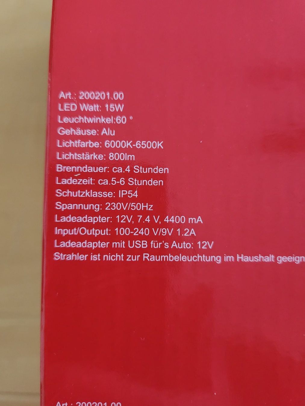 Lampen: Magnet LED Akku Handstrahler – Neu und originalverpackt aus Wila von Datalog 2