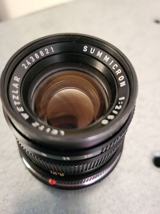 Leica Objectifs: Leica 50 mm Summicron f2.0 mit Sonnenblende + 2 Deckeln – D'occasion à Bern par Granar13 3