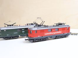 Lima Doppelpack 2 x SBB Re 4/4 E-Lok H0 DC Mittelthurgau