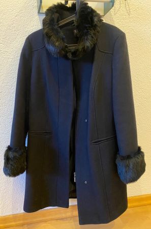 Damen Wintermantel Gr14/42 Neu , dunkel blau