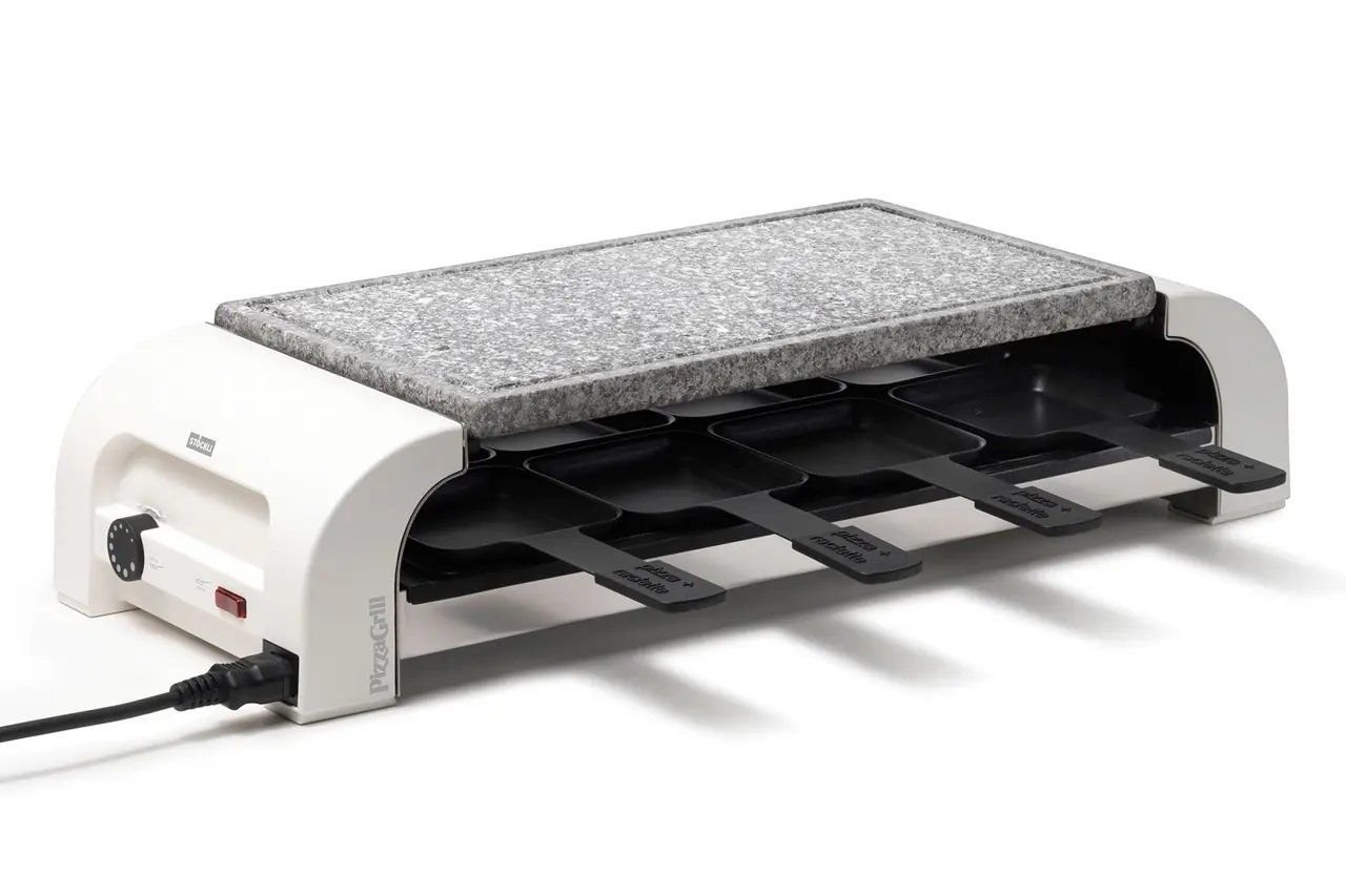 Stöckli Elettrodomestici da cucina: PizzaGrill for8 Hot'Stone, weiss – Nuovo (secondo la descrizione) da Kägiswil venduto da pebart 1