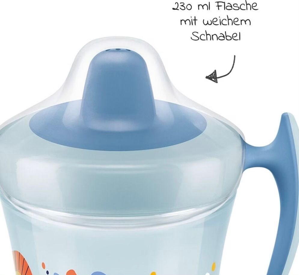 Pasti del neonato: NUK Trinkflasche Trainer Cup, 230ml, blau – Nuovo e nell'imballaggio originale da Basel venduto da Seifehuesli 2
