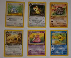 Pokémon Vintage Sammlung – 6 Karten – 6× 1. Edition – Fossil