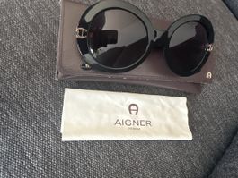 Sonnenbrille Aigner schwarz gebraucht mit Etui
