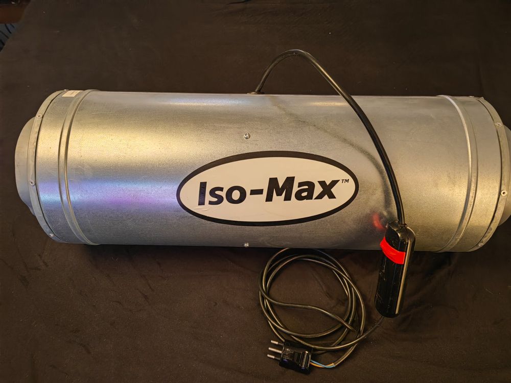 Rohrventilator ISOMAX 200mm (schallgedämmt) 870m3/h 3-Stufen