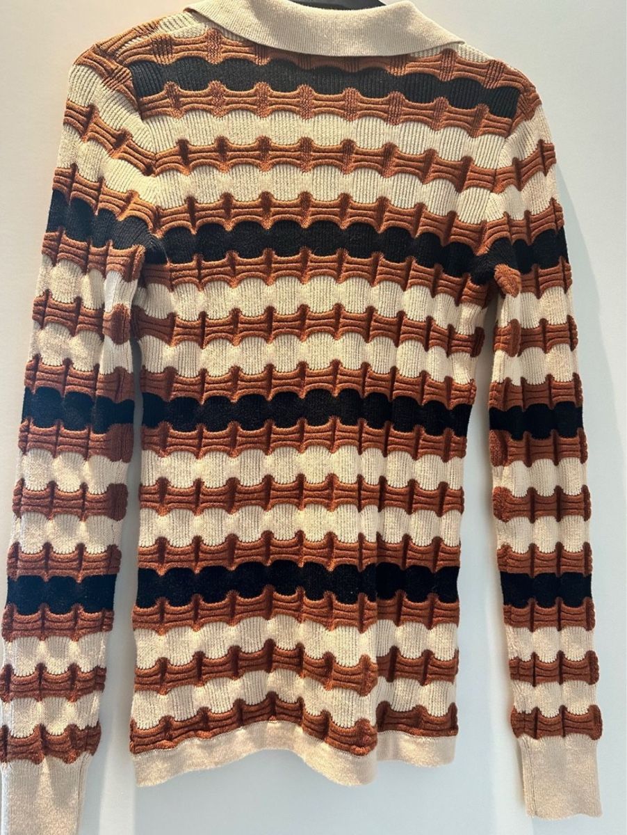 Pulls & Sweat-shirts: Retro Striped Knit Cardigan – D'occasion à Zürich par mary_5ln5 3