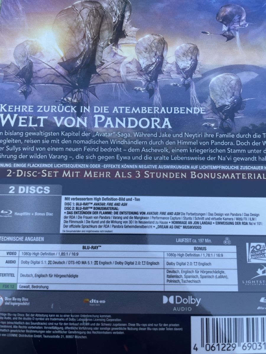 Tous les DVDs: Avatar : Fire and Ash (2025) – Neuf (Voir description) à Waldenburg par Gonzo8 1