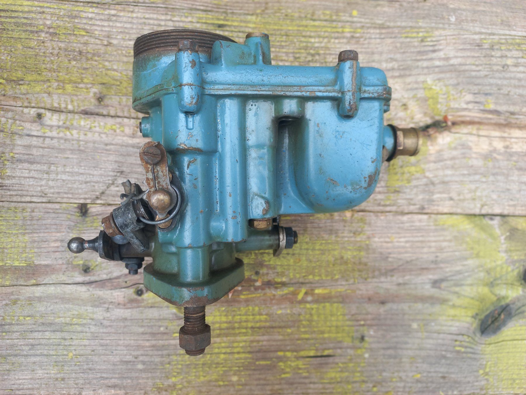 Tutti pezzi di ricambio auto: rarer Oldtimer Messing / Bronze Vergaser WEBER Tipo 36 DR 2 – Usato da Dulliken venduto da Dullikenlerchclassic