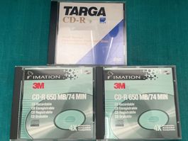 Targa CD-R 650MB Imation CD-R 650MB Total 3 Stück Foto