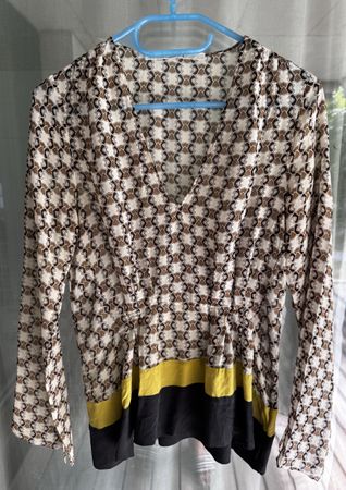 Seiden Bluse Gr 3 / M/DE 40