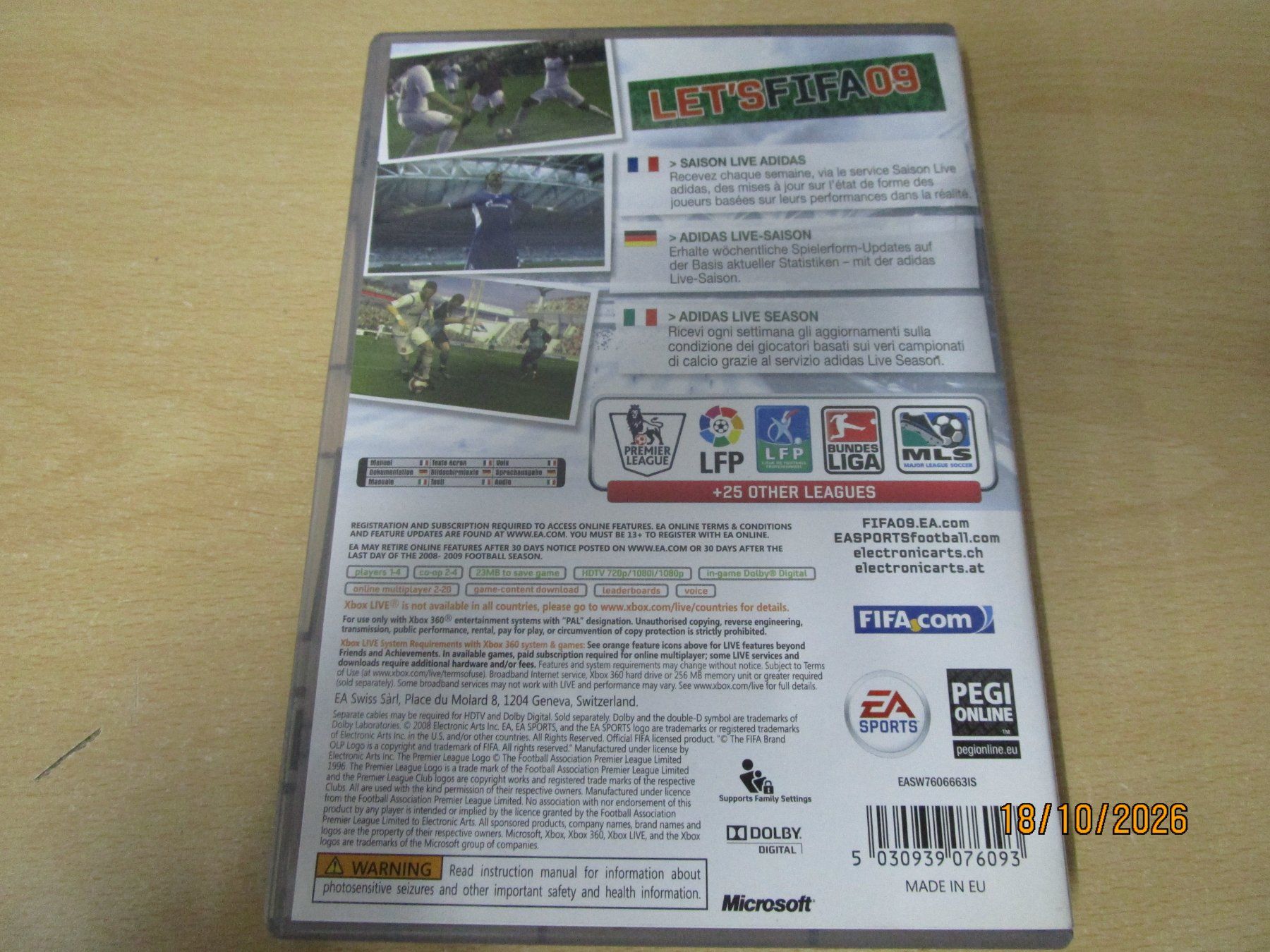 Microsoft Spiele: FIFA 09 Xbox 360 Xbox360 – Gebraucht aus Goldau von agestuffer 1
