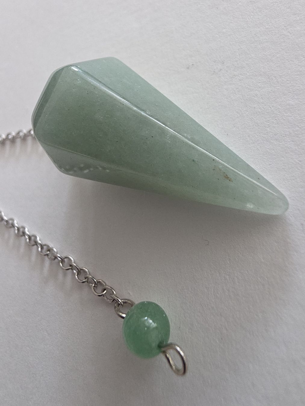 Minerali & Pietre curative: Pendel Aventurin ca. 3,5 x 2cm. – Nuovo e nell'imballaggio originale da Menziken venduto da Mirager 1