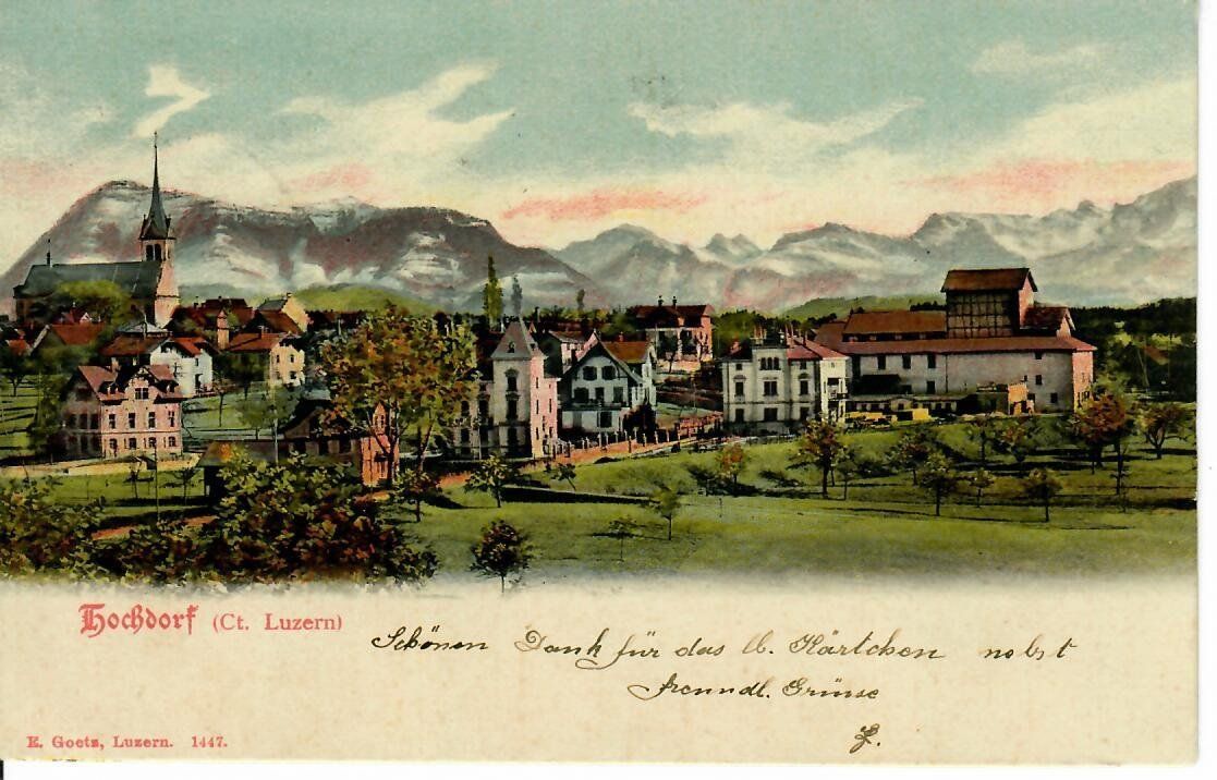 Cartoline postali: Hochdorf 1902 - Rasierklingenstempel Neuchatel – Usato da Hochdorf venduto da Ziegel-16