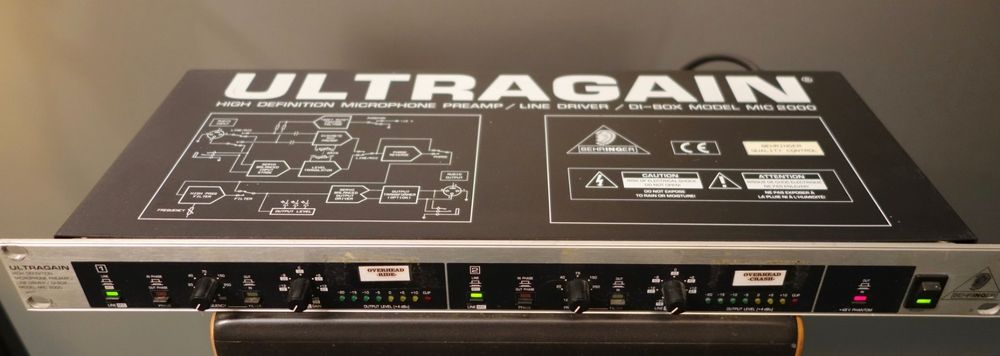 Behringer Ultragain Model Mic 2000 Mikrofon Vorverstärker (Gebraucht ...