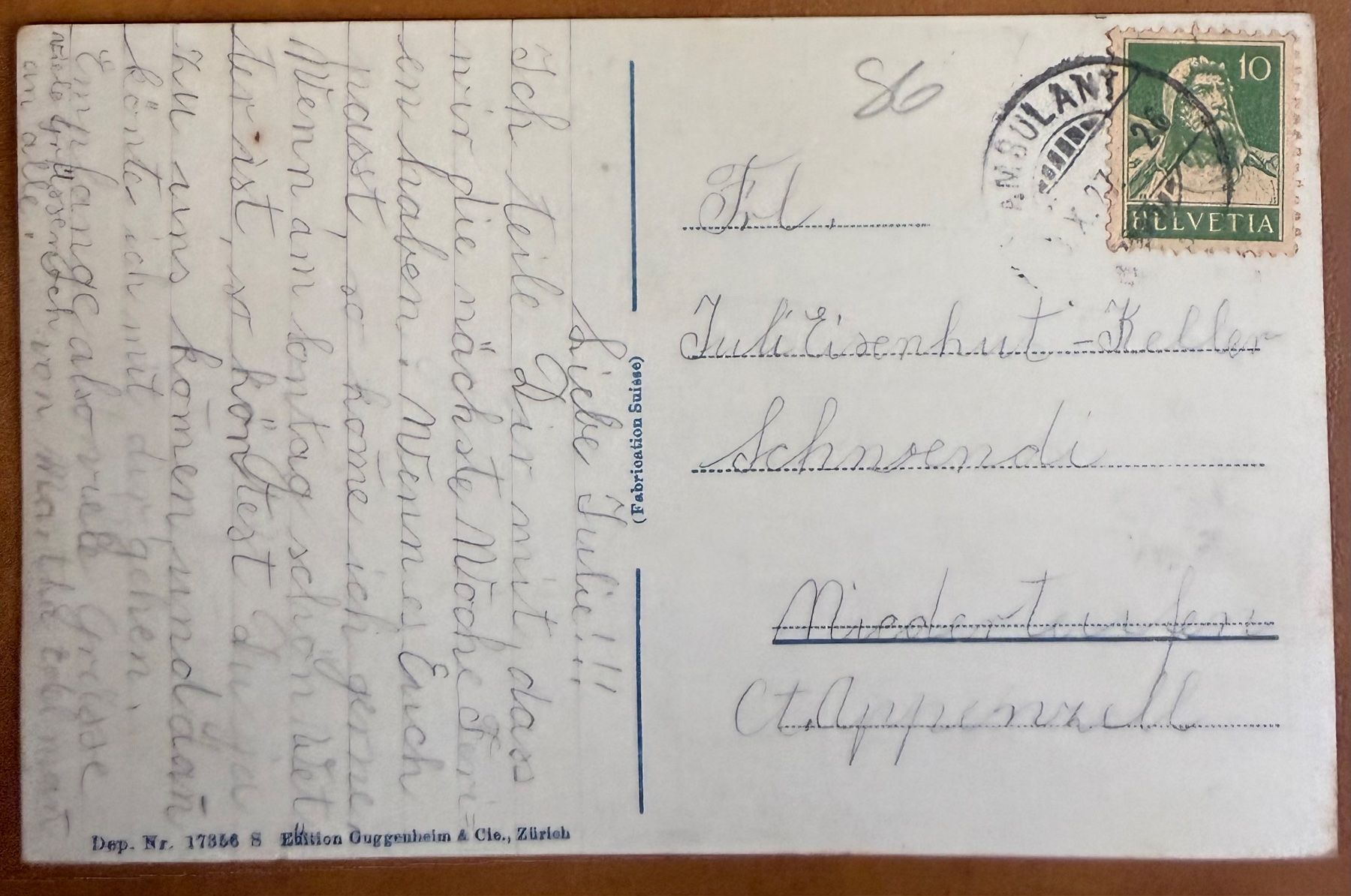 Ansichtskarten: Rorschach - Quai 1927 – Gebraucht aus Lutry von Ediego 1