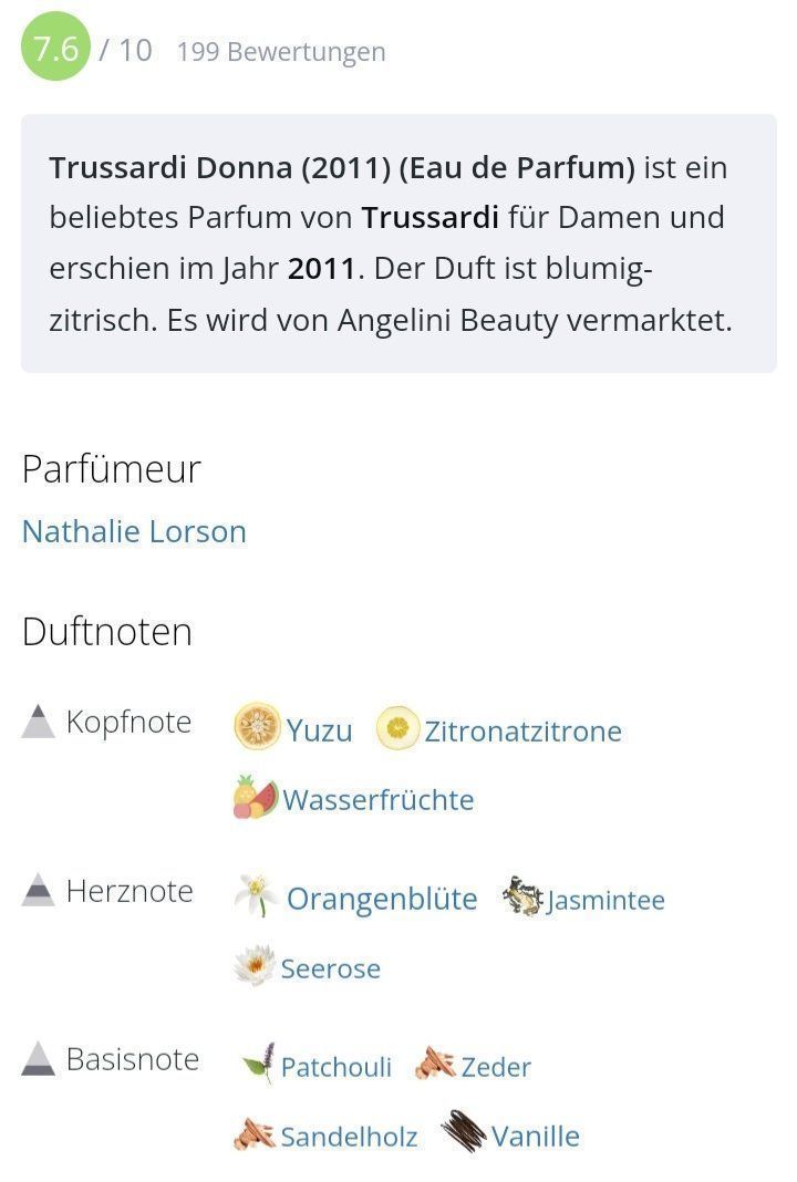 Trussardi Parfum & Eau de Toilette: 5 ml TRUSSARDI DONNA EDP ABFÜLLUNG – Neu (gemäss Beschreibung) aus St. Gallen von CaliSunshine 3