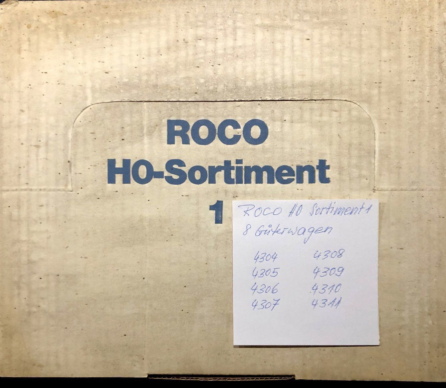 Roco Modellini di ferrovie: ROCO H0-Sortiment Nr1 mit 8 Güterwagen – Nuovo e nell'imballaggio originale da Burgdorf venduto da Gedora 2