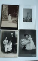 Lot de 4 photographies anciennes bébés enfant