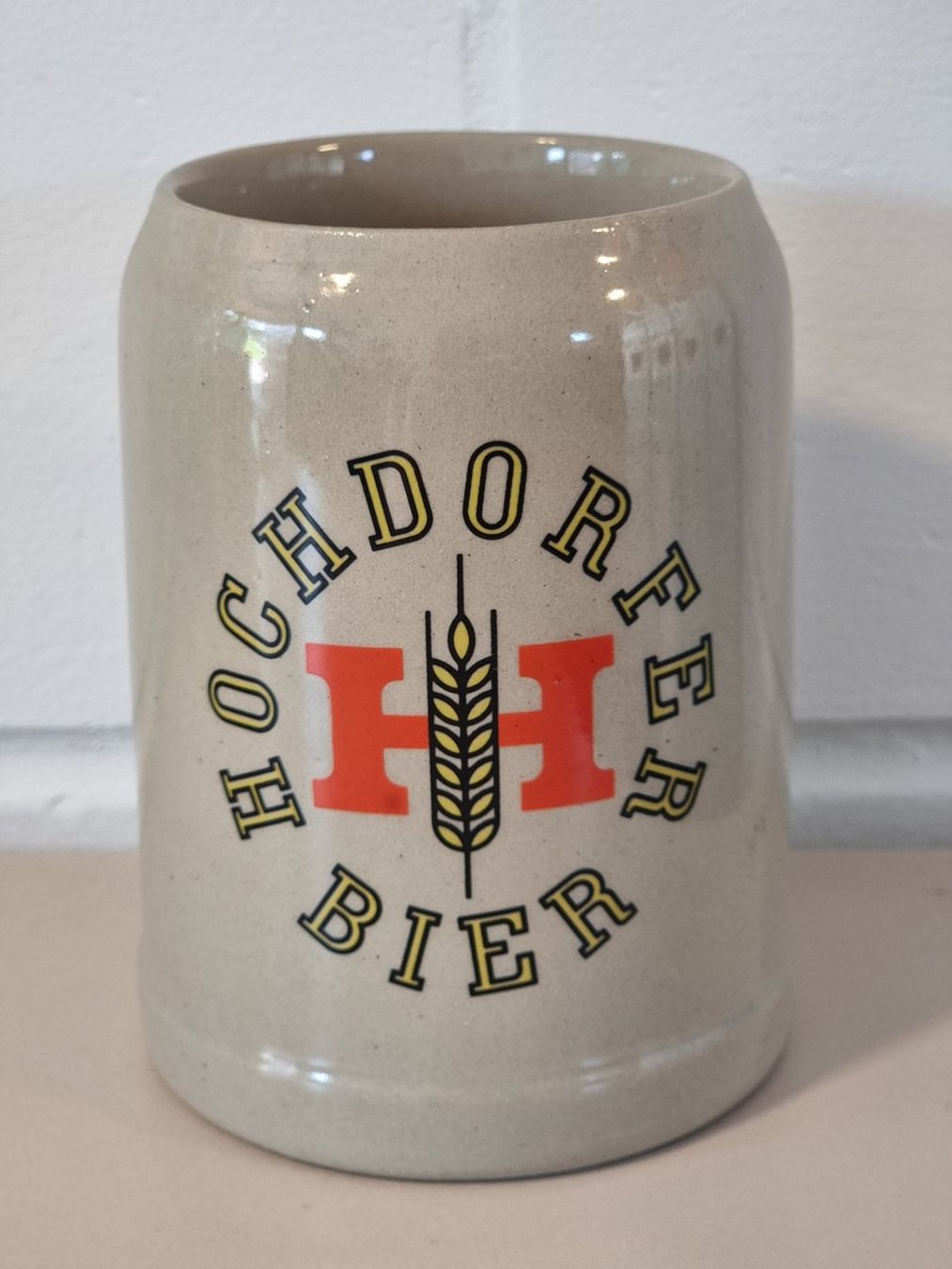 Bicchieri: Hochdorfer Bier Steingut Bierkrug / Humpen – Usato da Lommis venduto da 0815undmehr