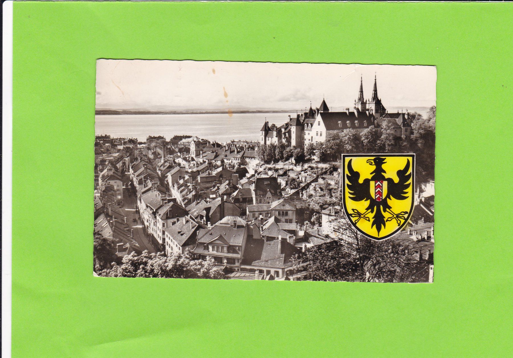 Cartoline postali: Neuchâtel-vue générale – Usato da St. Peterzell venduto da neckertal