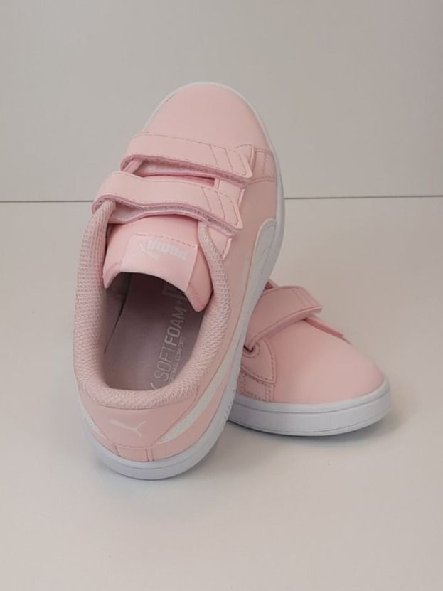 Puma Schuhe für Jungen: PUMA Kinder Sneaker rosa weiss Klett Gr. 32 – Neu und originalverpackt aus Seuzach von VT-Collections1 6