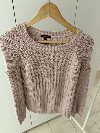 rosa Strickpullover Massimo Dutti