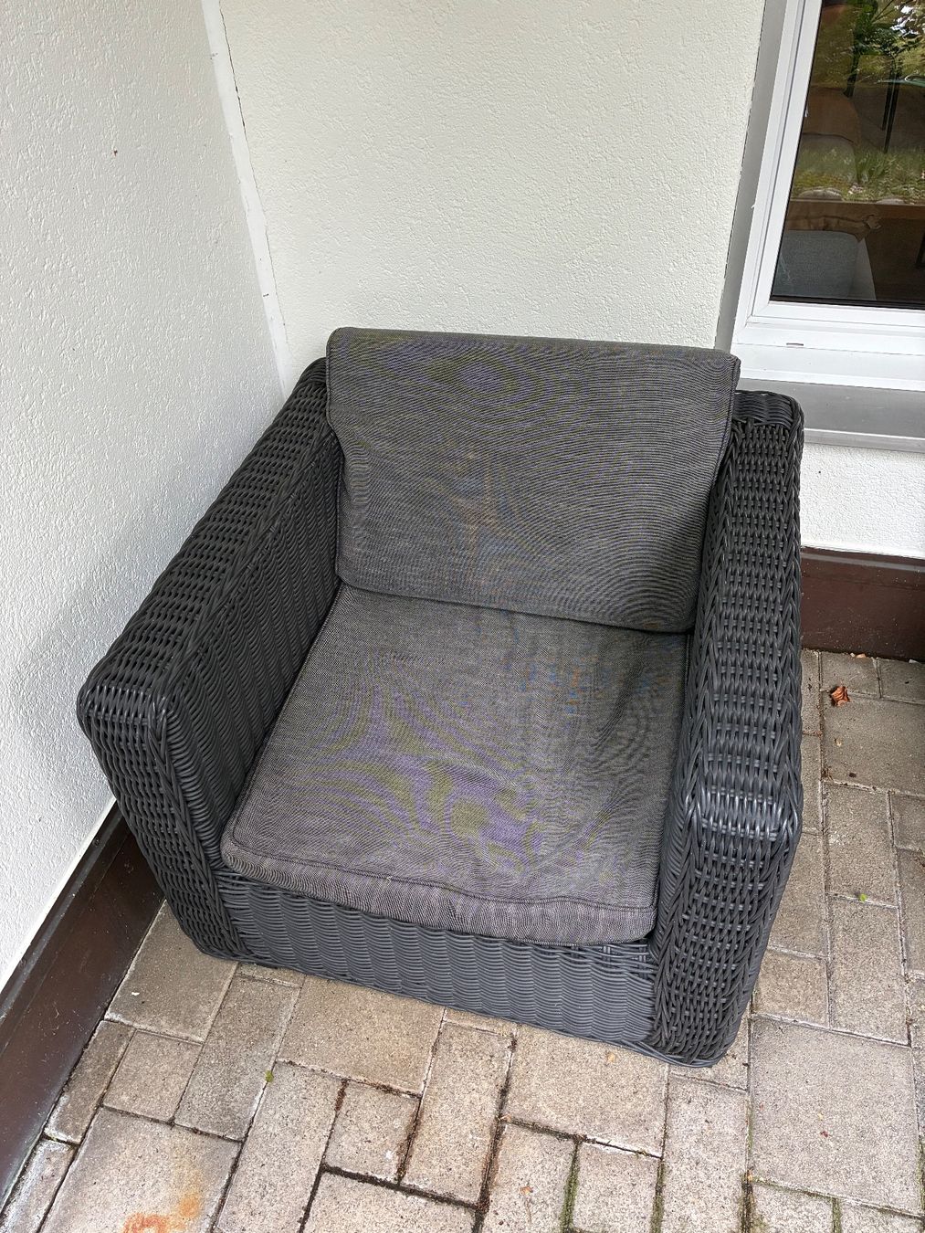 Stühle: Grauer Gartensessel – Gebraucht aus Thalwil von vau_9tqb