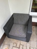Grauer Gartensessel
