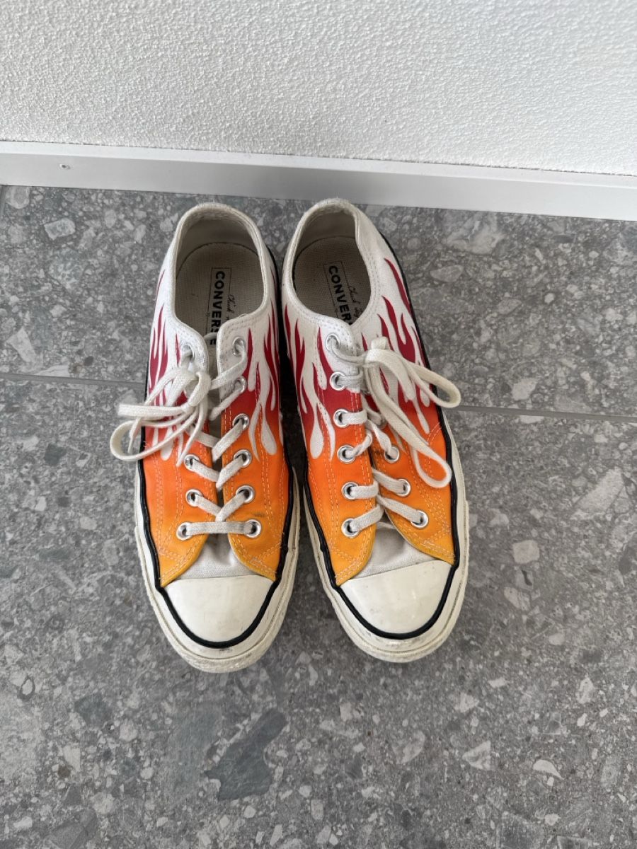 Converse Scarpe da uomo: Flammen Converse Chucks, Gr. 41,5 – Usato da Birmensdorf ZH venduto da nin.am 1
