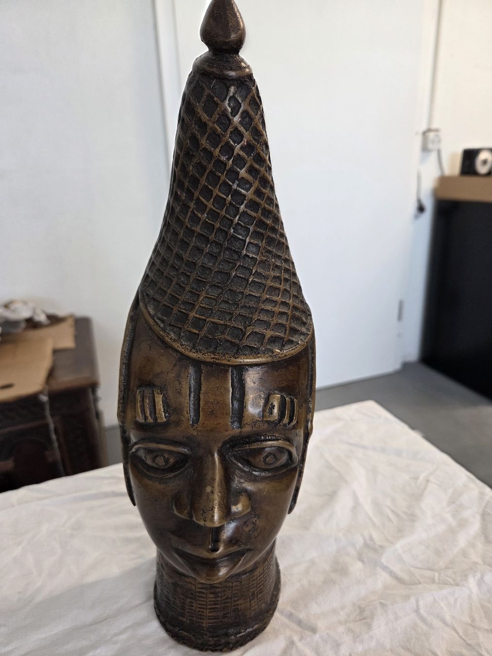 Sculture & Statue: Alte Bronze Kopf Skulptur, Kunstobjekt – Usato da Dietikon venduto da Allegra34