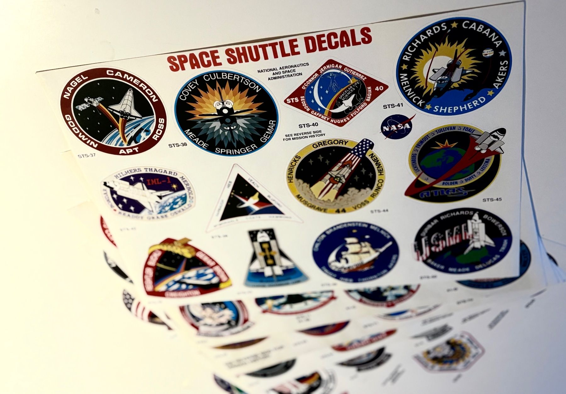 Sticker: VINTAGE, NASA, SPACE SHUTTLE, AUFKLEBER, SAMMLUNG, ORIGINAL – Usato da Dachsen venduto da Sven_Jasper 5