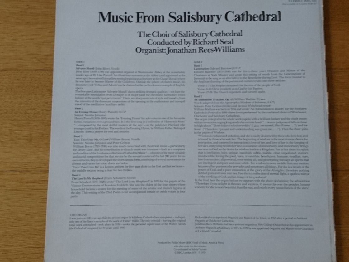Dischi in vinile: Music from Salisbury Cathedral / LP – Usato da Luzern venduto da Einh0rn 1