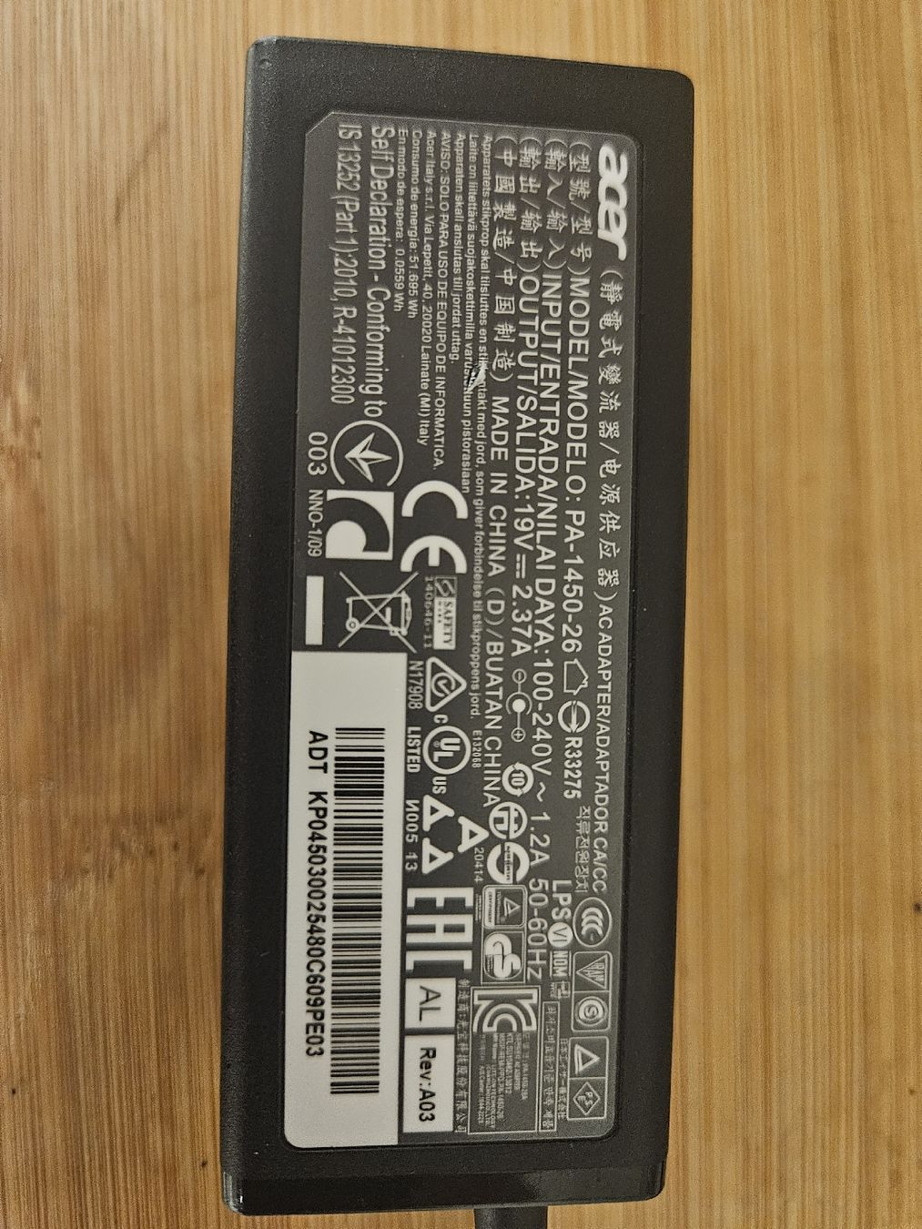 Acer Caricabatterie: Netzteil Acer Laptop – Usato da Vaduz venduto da Simibimi 1