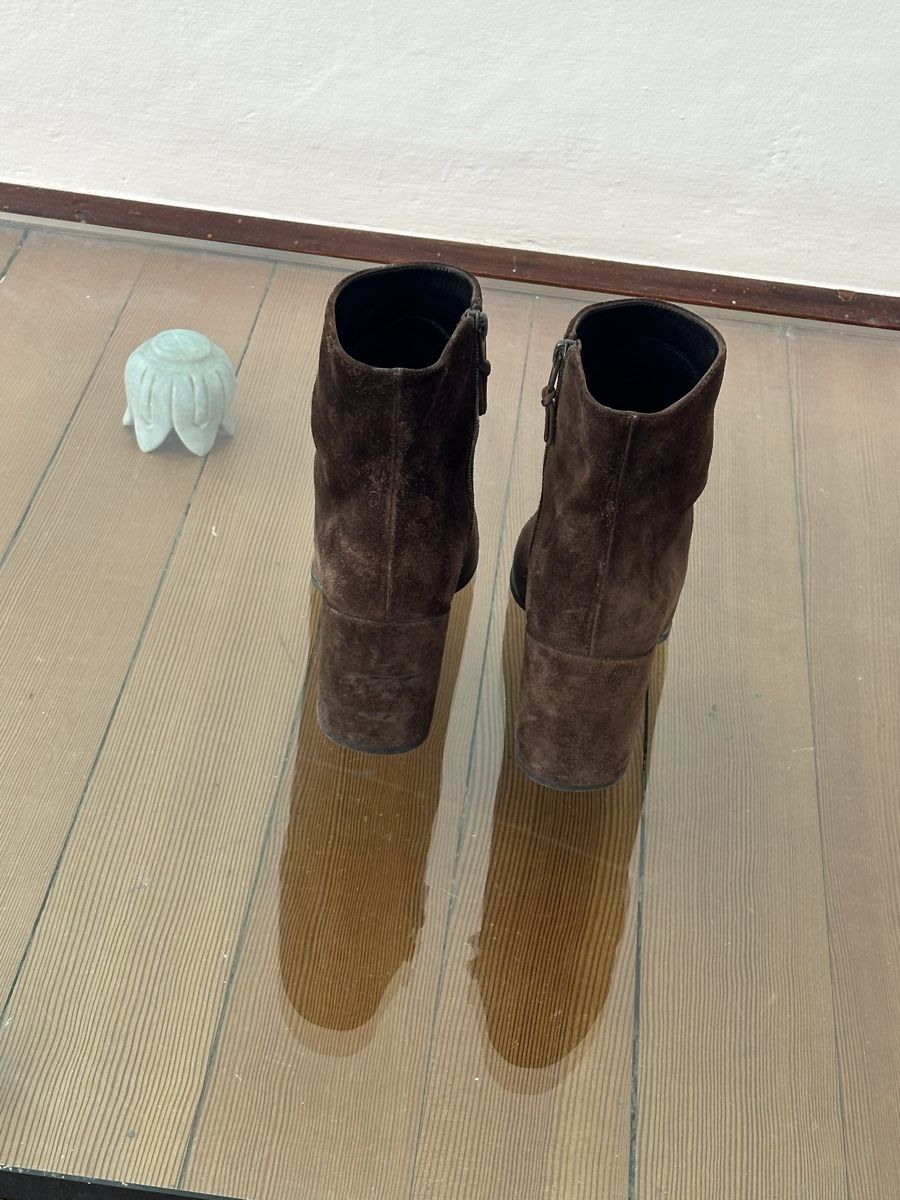 Weitzmann Scarpe da uomo: Stuart Weizmann wildleder Ankle Boots – Usato da Gandria venduto da dyscpk 4