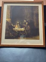 Tableau "les pélerins d'Emmaus"de Rembrandt Reproduction