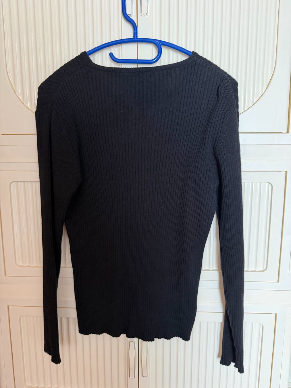 Pulls & Sweat-shirts: Rippstrick Pullover schwarz Baumwolle 100% | Grösse M – D'occasion à Brunnenthal par Eco07 1