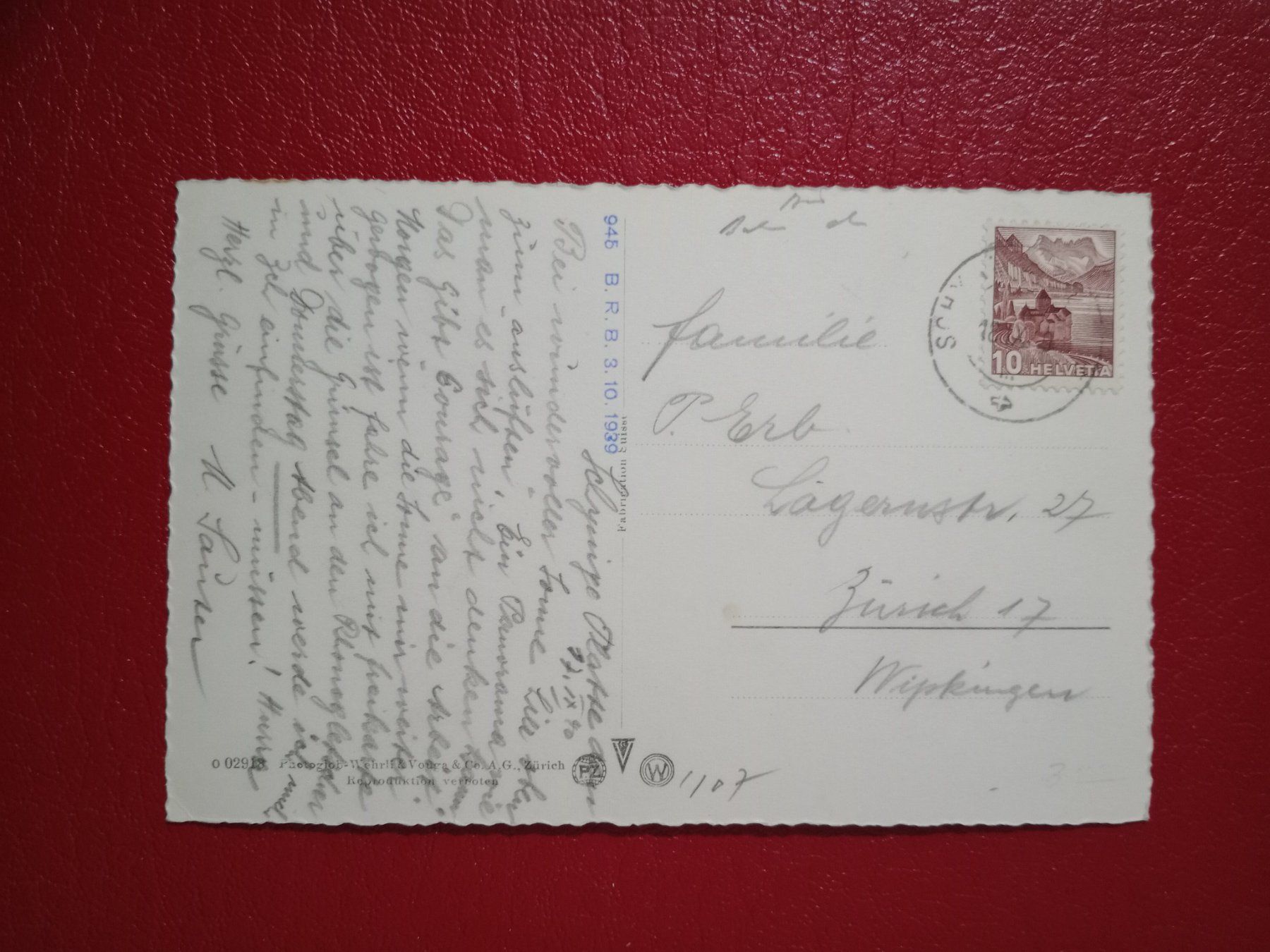 Ansichtskarten: AK Bern Schynige Platte Eisenbahn Berghotel 1940 – Gebraucht aus Küttigen von Melisch1000 1